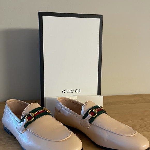 SOLD-NWT Gucci web loafers blush 37 - Picture 5 of 8